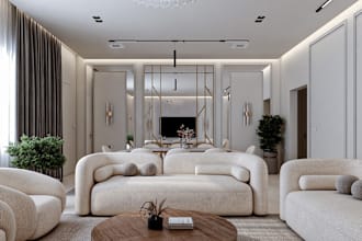 create your interior design in 3d model home decor kitchen, bathroom,bedroom