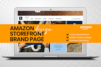 design amazon storefront or brand page