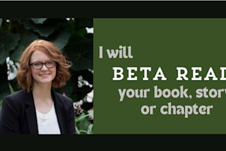 beta read your book, story, or chapter