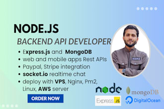 make nodejs backend for your website and mobile app