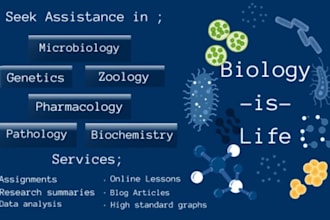 do biology microbiology zoology pharmacology and biochemistry
