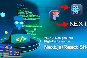 transform your UI design into a nextjs or react masterpiece