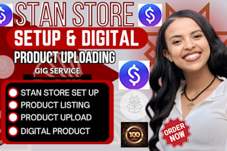 set up stan store for digital products, stan store design, stan store marketing