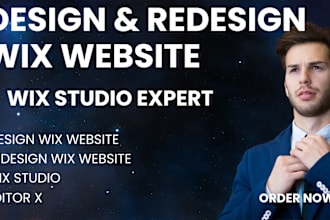 design, redesign and transfer your wix studio website using wix studio