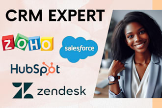 setup automate zoho crm and design hubspot website