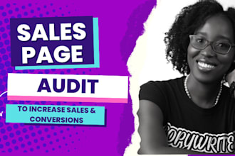 complete sales page audit to increase conversions