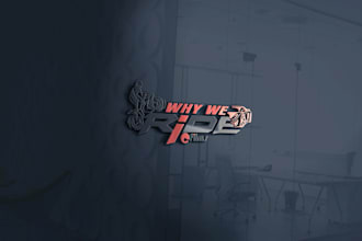 make professional modern business 3d bike ride logo design