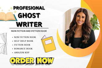 romance fiction ghostwriter, non fiction book self help ebook writer, amazon kdp
