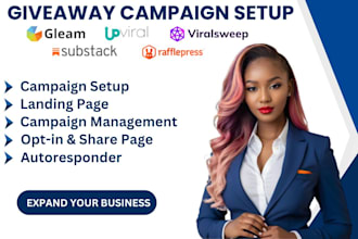 do upviral viralsweeps gleam rafflepress giveaway campaign for lead generation