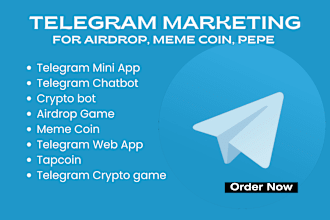 do twitter airdrop crypto promotion, solana meme coin telegram marketing