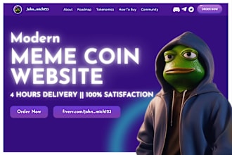 memecoin, crypto meme coin website, pepe crypto landing page