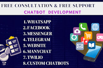 do custom whatsapp chatbot development using whatsapp API