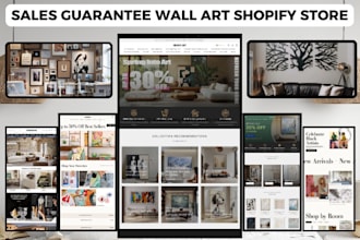 build sales guaranteed wall art shopify store canvas art store wall art store