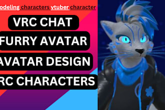 texture and edit furry, human, and anime vrchat avatars