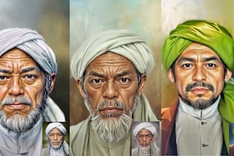create a stunning digital oil painting portrait from your photo