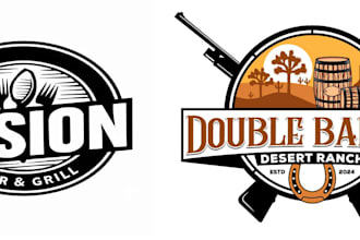 modern bar,museum,gambling logo design within 24hrs