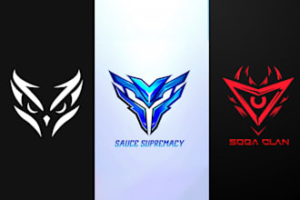 make cool, minimalist, simple, modern logo for esports, gaming, twitch, youtube