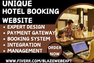 design a professional hotel booking travel hotel management vacation website