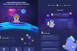 do crypto exchange website meme coin website token listing  ico landing page