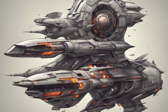 design spaceships and sci fi models