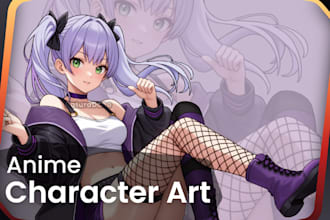 make sfw anime character art and wallpaper