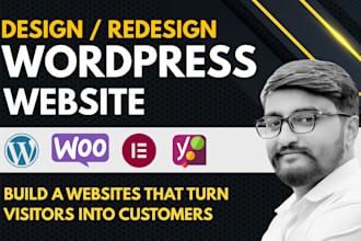 design and develop full wordpress websites with wocommerce