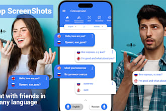create app screenshots for the app store and play store within 24hr