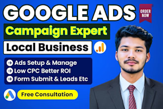 set up google ads for local business, auto detailing, and car towing services