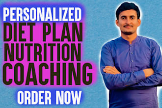 provide personalized diet plan and nutrition coaching