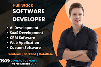 software developer web application CRM front end backend ai software development