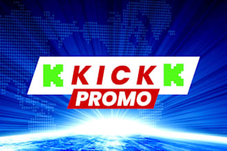 do kick promotion for your kick channel to increase your kick followers