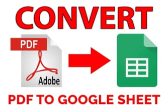 convert pdf to google sheet