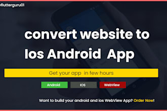 convert website to android and ios webview app