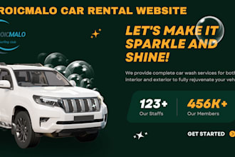 design automotive website car dealership website car rental, booking website