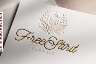 do elegant floral boutique flower logo design