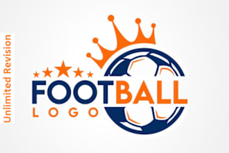 create a fantastic football soccer and sports logo