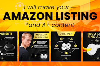 design your amazon listing and a plus contents
