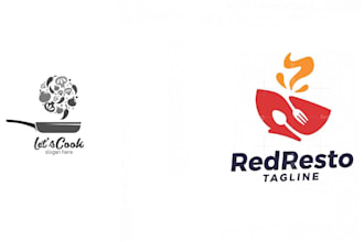 do restaurant coffee bar BBQ cafe bakery logo design