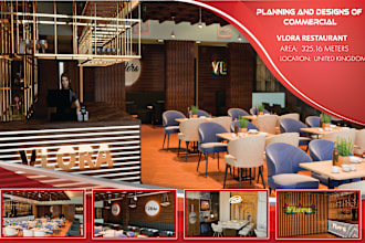 do professional 3d interior design for restaurants, cafes, bars, lounges, spas