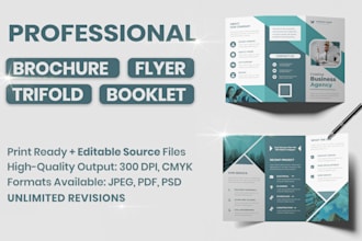 design professional brochure, flyer for your business