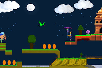 design pixel art game background game assets illustration