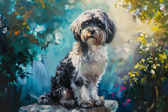 create an disney style pet portrait