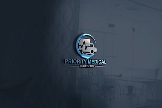 make outstanding attractive 3d mockup medical logo design