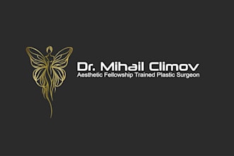 do wonderful luxury aesthetic trained plastic surgeon logo