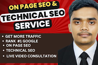 optimize website on page  and technical SEO  with wordpress squarespace