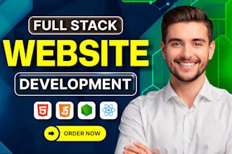 build website development as full stack website and front end web developer