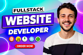 build or rebuild website development as full stack developer and website design