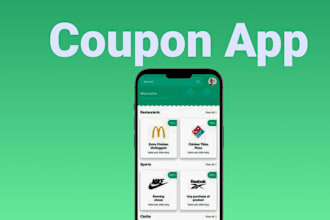 create a custom discount app, coupon app like groupon