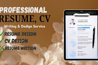 design a modern resume, CV in illustrator