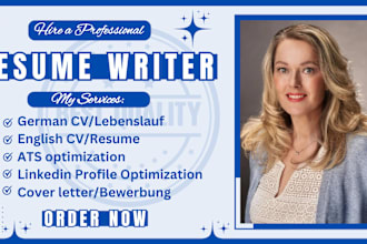 write ats compliant resume, german cv lebenslauf, bewerbung, cover letter